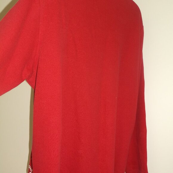 Vintage WHITE STAG embroidered Christmas Sweat Shirt STOCKINGS Women's Size XL - Picture 6 of 9